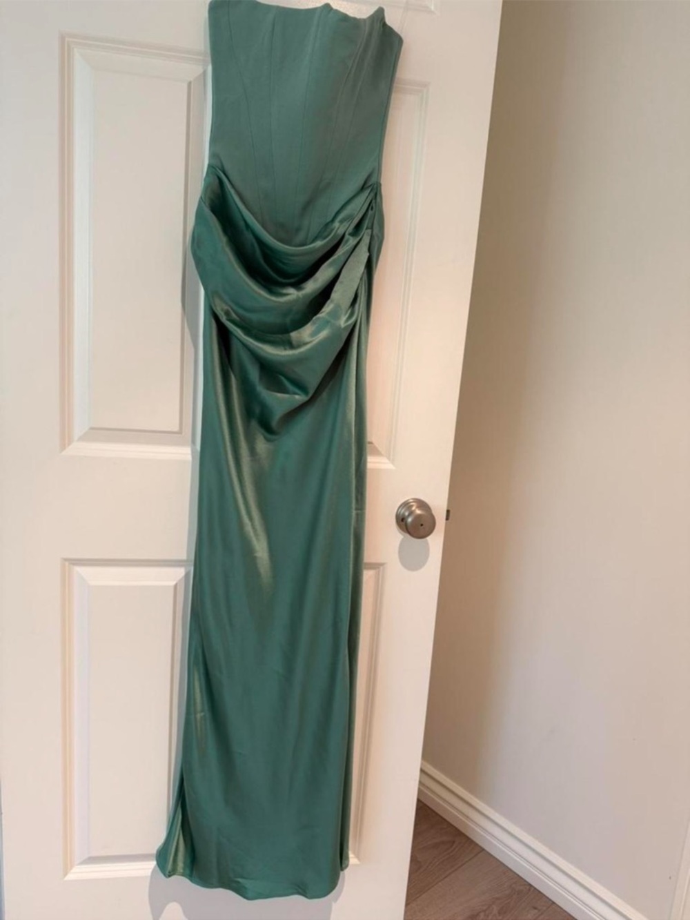 HOUSE OF CB 'Persephone' Jade Green Corset Maxi Dress XS Cup A-C NWOT - Picture 3 of 6